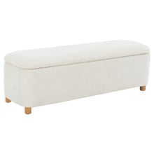 Duncan Boucle Storage Ottoman Bench